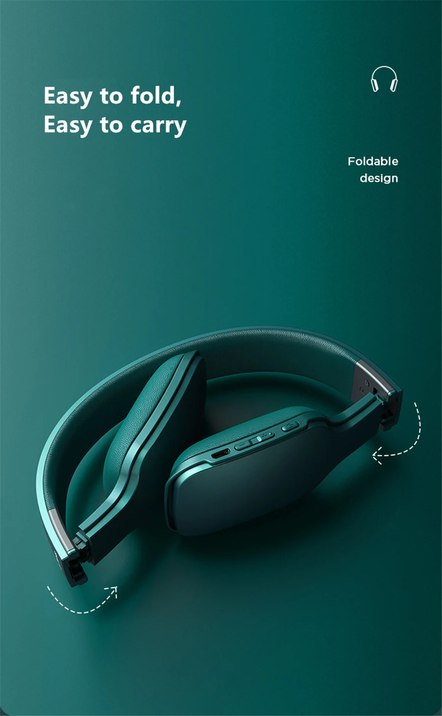 Remax RB-700HB Bluetooth Headphone Wireless 5.0 Earphone Ultra Thin Headset Wich Mic HD Call For iOS/Android