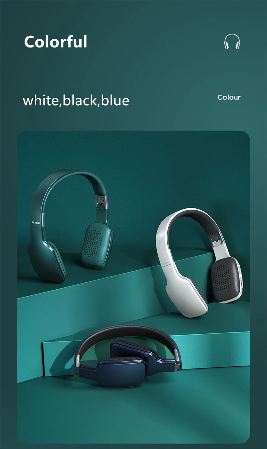 Remax RB-700HB Bluetooth Headphone Wireless 5.0 Earphone Ultra Thin Headset Wich Mic HD Call For iOS/Android