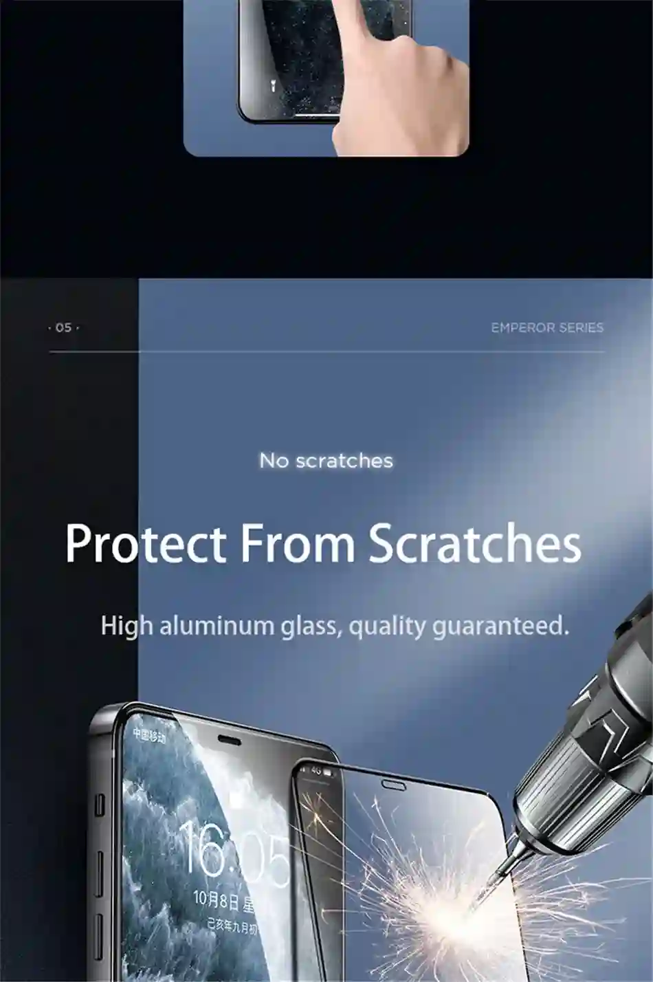 Remax Tempered Glass For iPhone 15 15Pro 14/13/12/11 Series Full Cover Curved 3D Screen Protector Explosion-proof Anti Scratch