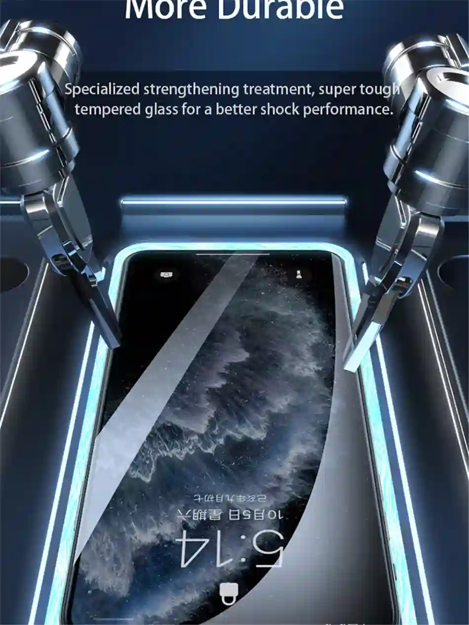 Remax Tempered Glass For iPhone 15 15Pro 14/13/12/11 Series Full Cover Curved 3D Screen Protector Explosion-proof Anti Scratch