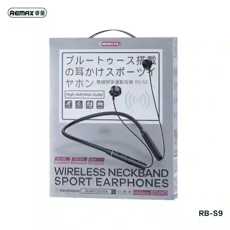 Remax Wireless Neckband Sport Earphone Bluetooth 5.3 Headphone With Mic For Call Music Sport