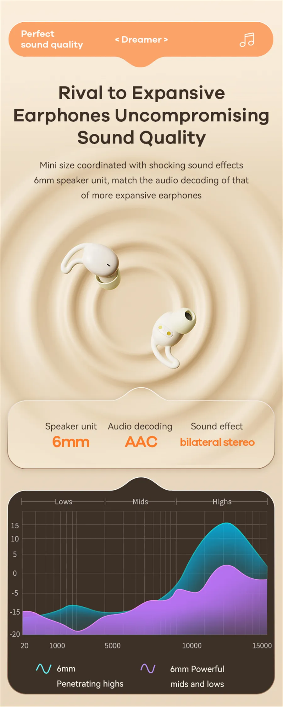 Remax SleepBuds True Wireless Music Earbuds Extraordinary Sound Bluetooth 5.3 Low Latency Soft Silicone Touch Control Earphone