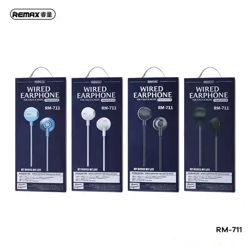 Remax Wired Earphone Type-C/3.5mm In-Ear Headphones For Call and Music 1.2m Cable With Mic