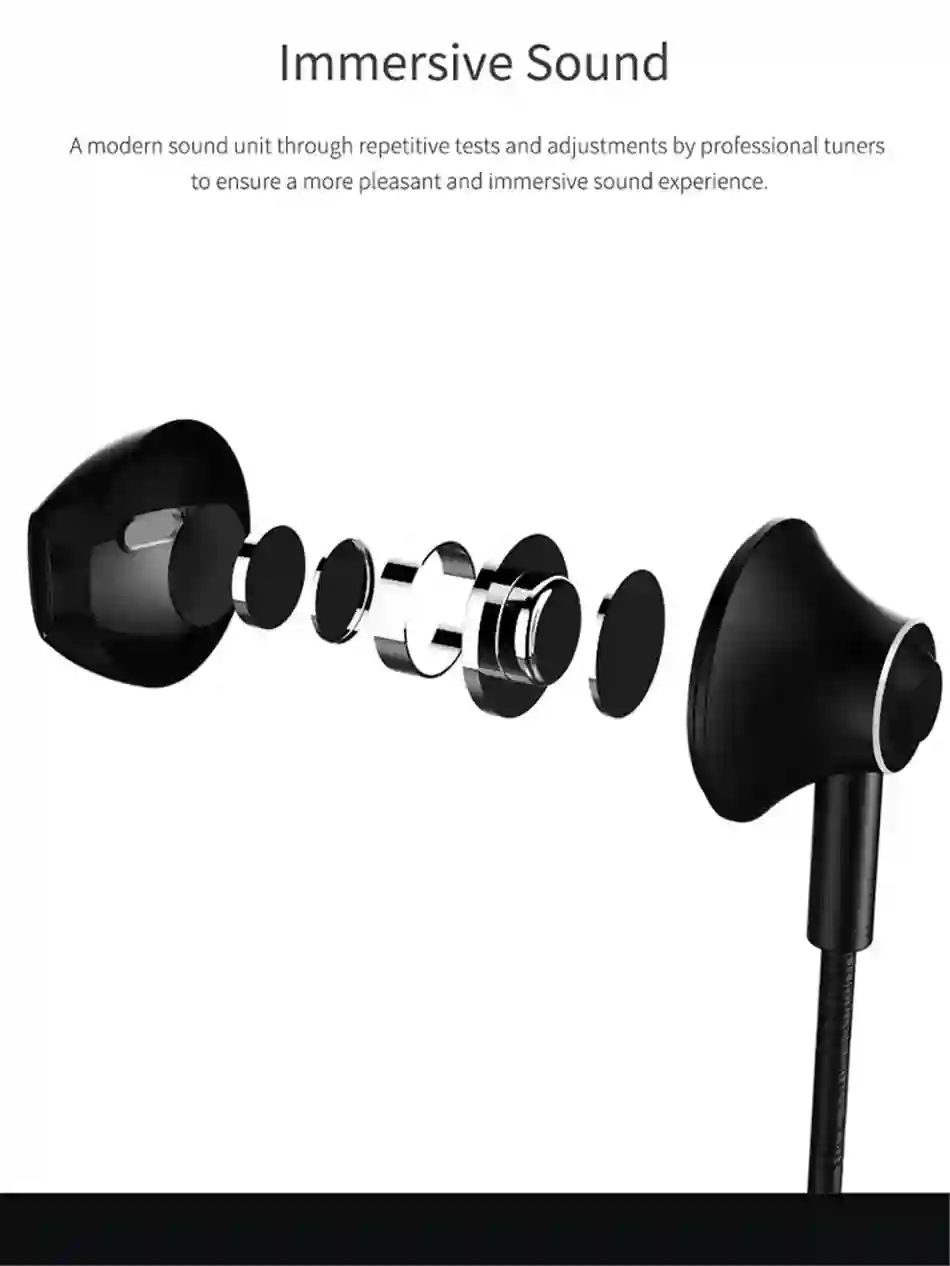 Remax Wired Earphone Type-C/3.5mm In-Ear Headphones For Call and Music 1.2m Cable With Mic