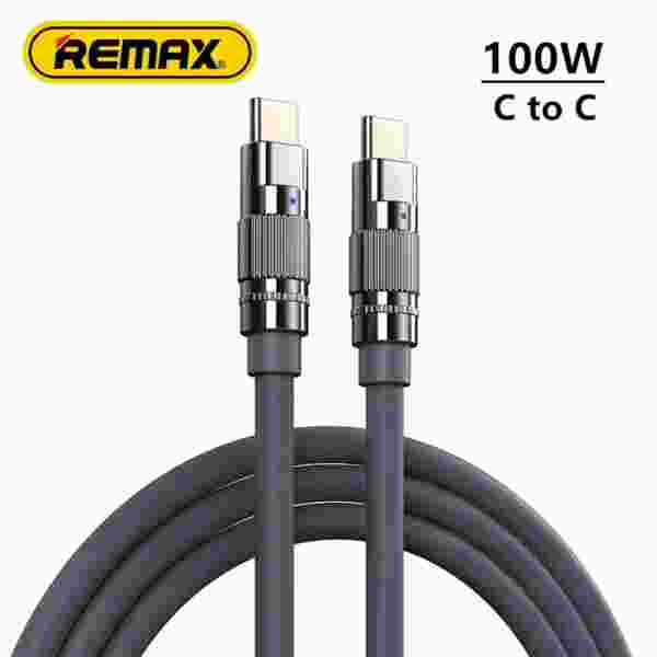 Кабель Remax Wefon Series 100W с индикатором, Type-C to Type-C