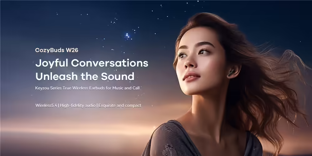 REMAX True Wireless Earphone Stereo Earbuds For Music & Call Bluetooth 5.4 Headphone CozyBuds W26