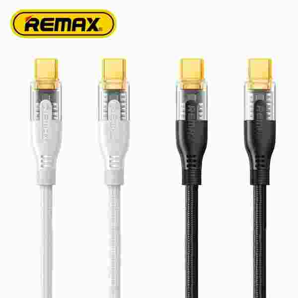 REMAX 60W Cyberpunk PD Fast Charging C-C Date USB Cable Type-C to Type-C Braided Cable For Phones/Laptop/Tablets — изображение 2