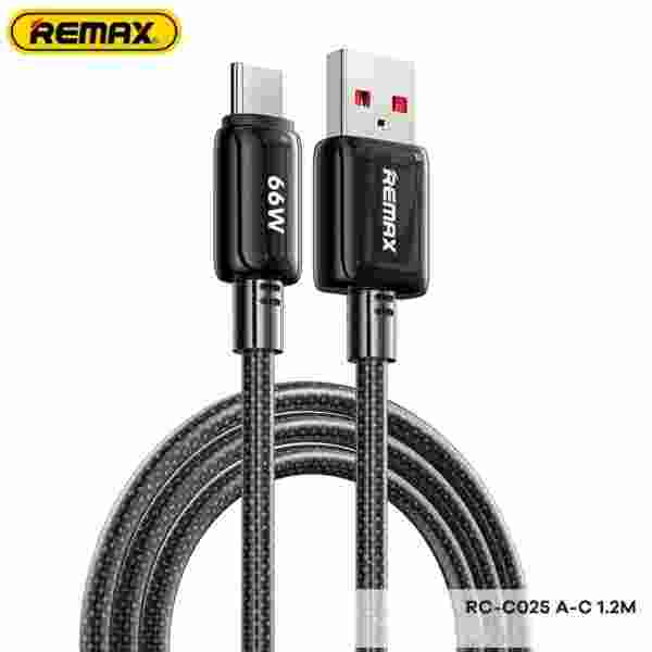 REMAX 66W Braided A-C Fast Charging Usb Cable USB-A to Type-C Date Cable 1.2M length — изображение 4