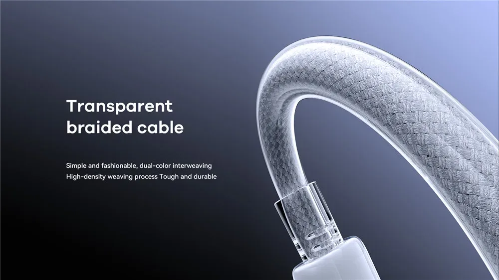 REMAX 66W Braided A-C Fast Charging Usb Cable USB-A to Type-C Date Cable 1.2M length