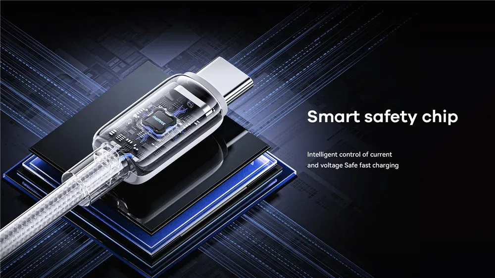 REMAX 66W Braided A-C Fast Charging Usb Cable USB-A to Type-C Date Cable 1.2M length