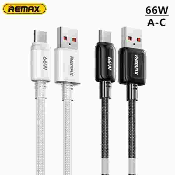 REMAX 66W Braided A-C Fast Charging Usb Cable USB-A to Type-C Date Cable 1.2M length