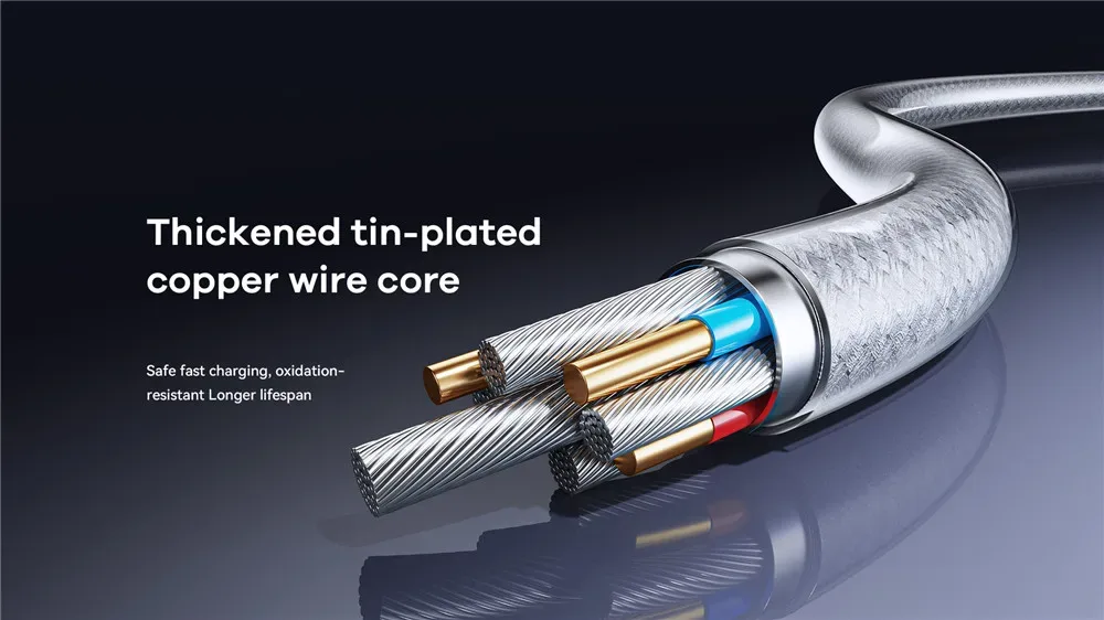 REMAX 66W Braided A-C Fast Charging Usb Cable USB-A to Type-C Date Cable 1.2M length