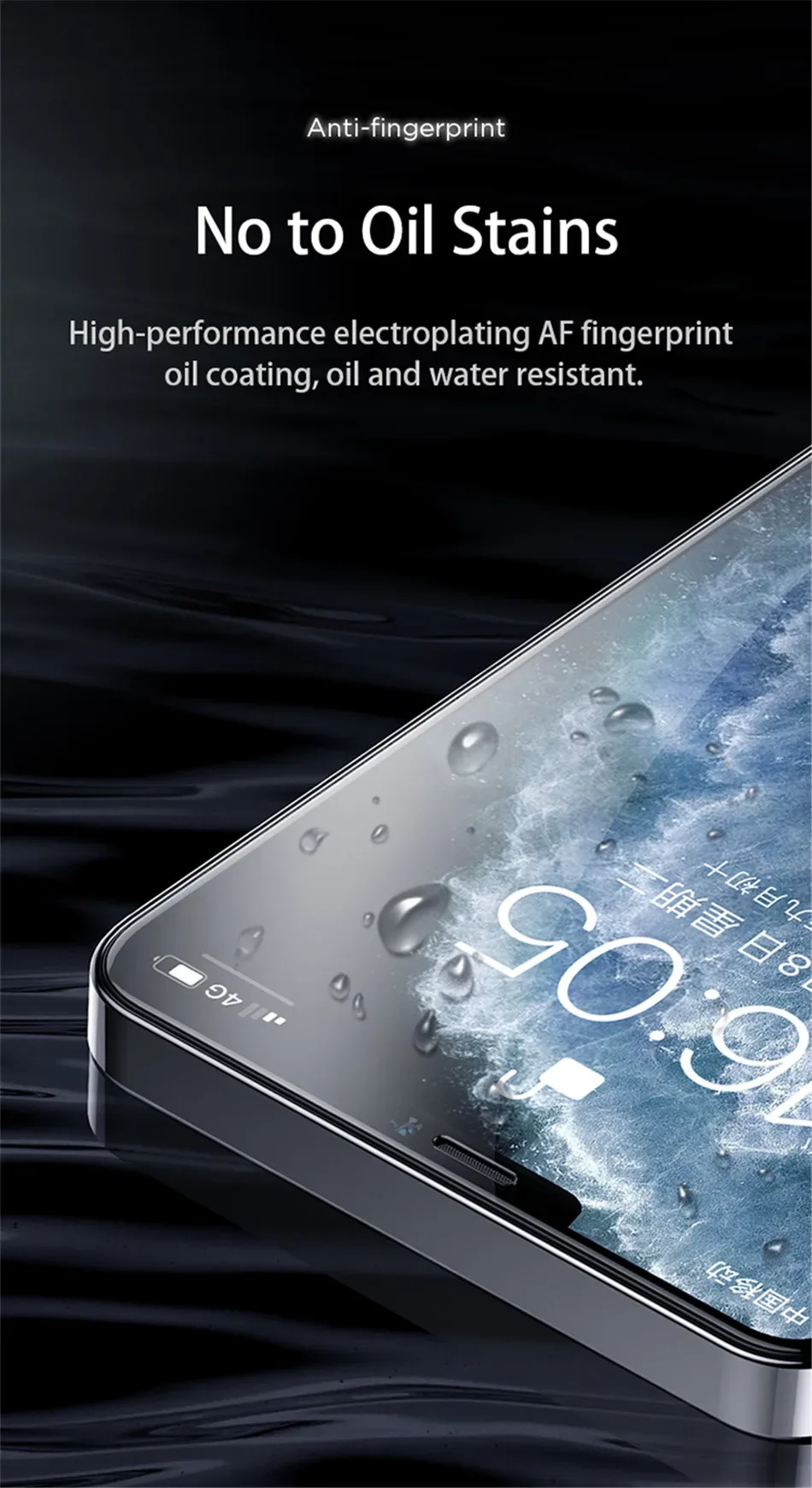 Remax Tempered Glass Full Screen Protector For iPhone 15 15Pro 14/13/12 Series 9H Hardness HD Vision