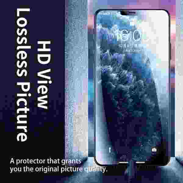 Remax Tempered Glass Full Screen Protector For iPhone 15 15Pro 14/13/12 Series 9H Hardness HD Vision — изображение 3