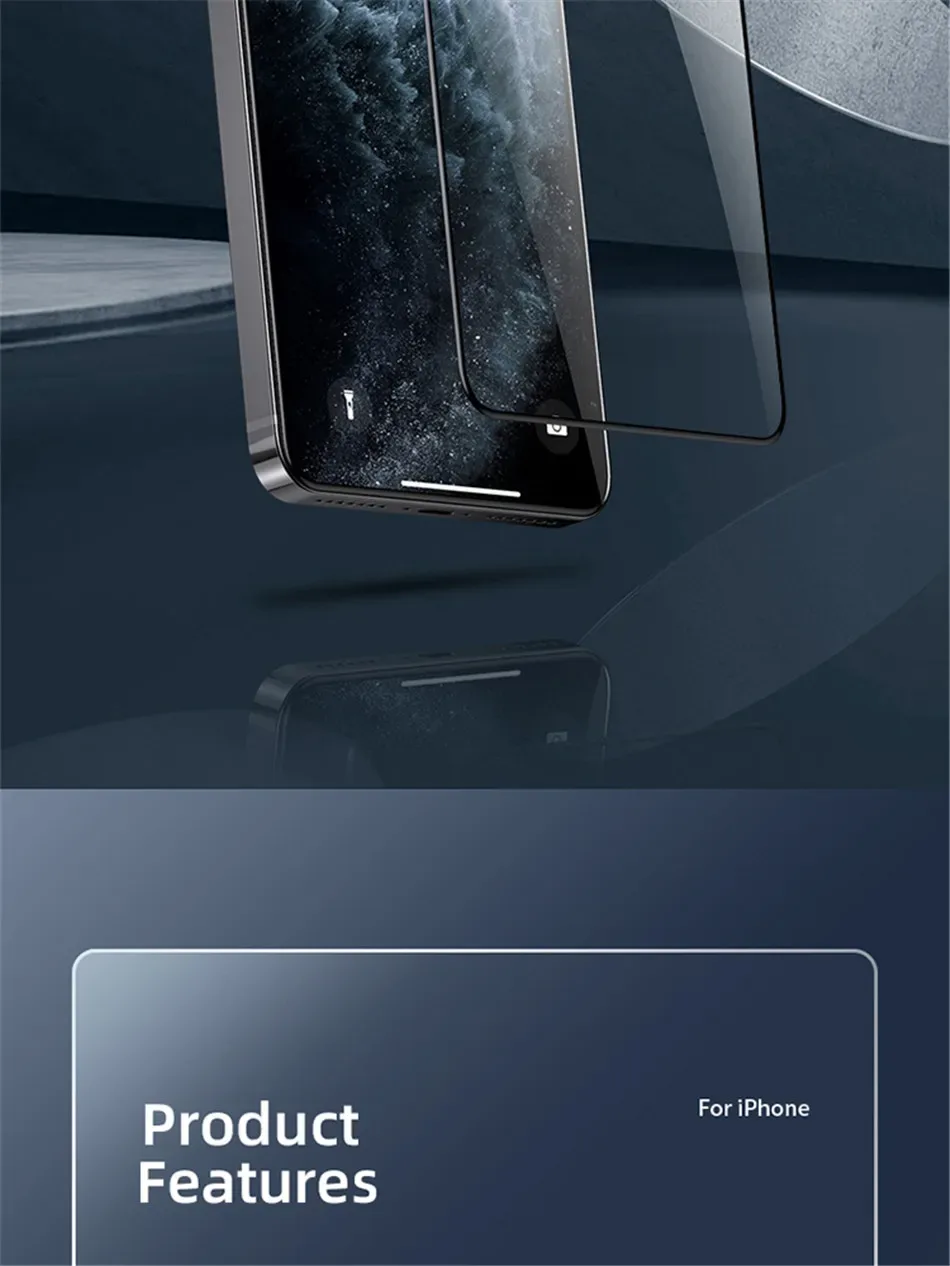 Remax Tempered Glass Full Screen Protector For iPhone 15 15Pro 14/13/12 Series 9H Hardness HD Vision