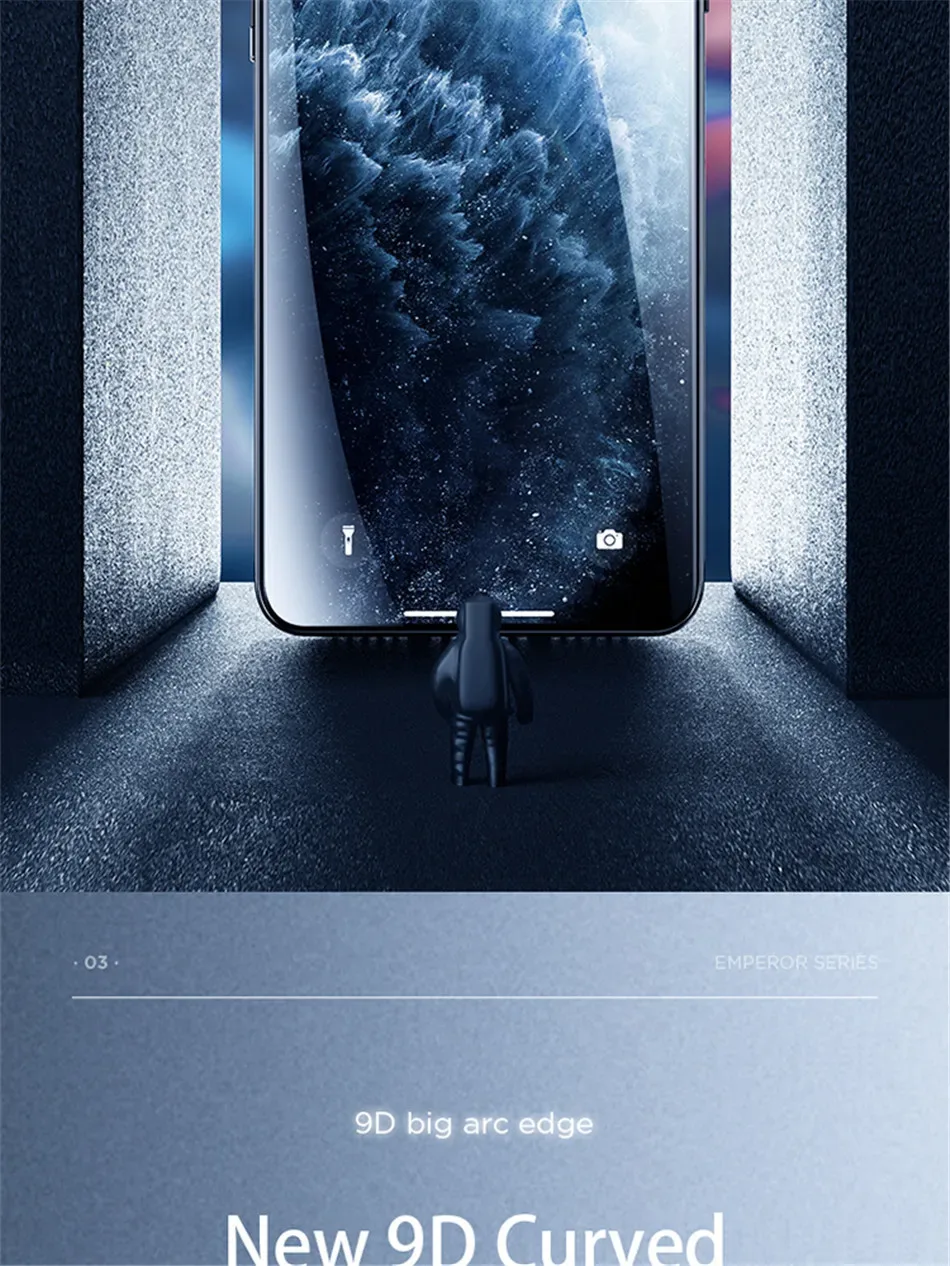 Remax Tempered Glass Full Screen Protector For iPhone 15 15Pro 14/13/12 Series 9H Hardness HD Vision