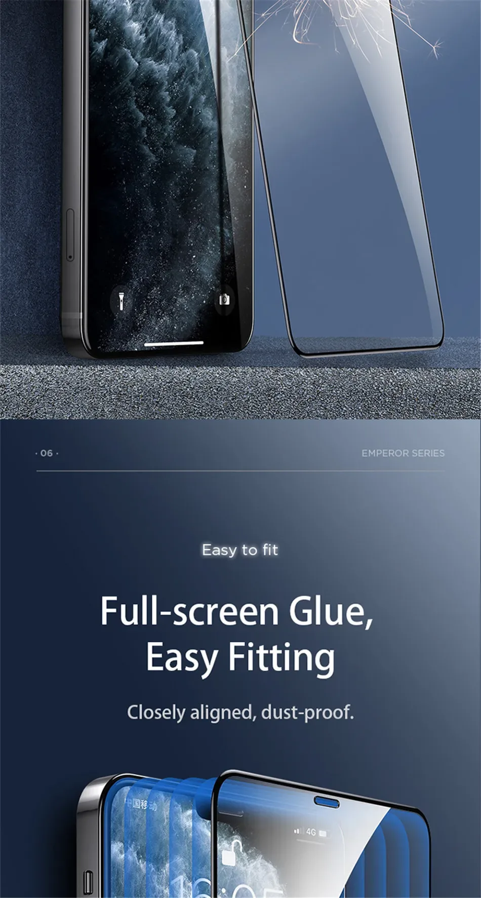REMAX 3D HD Clear Tempered Glass For iPhone 16 16Plus 16Pro 16Pro Max Screen Protector