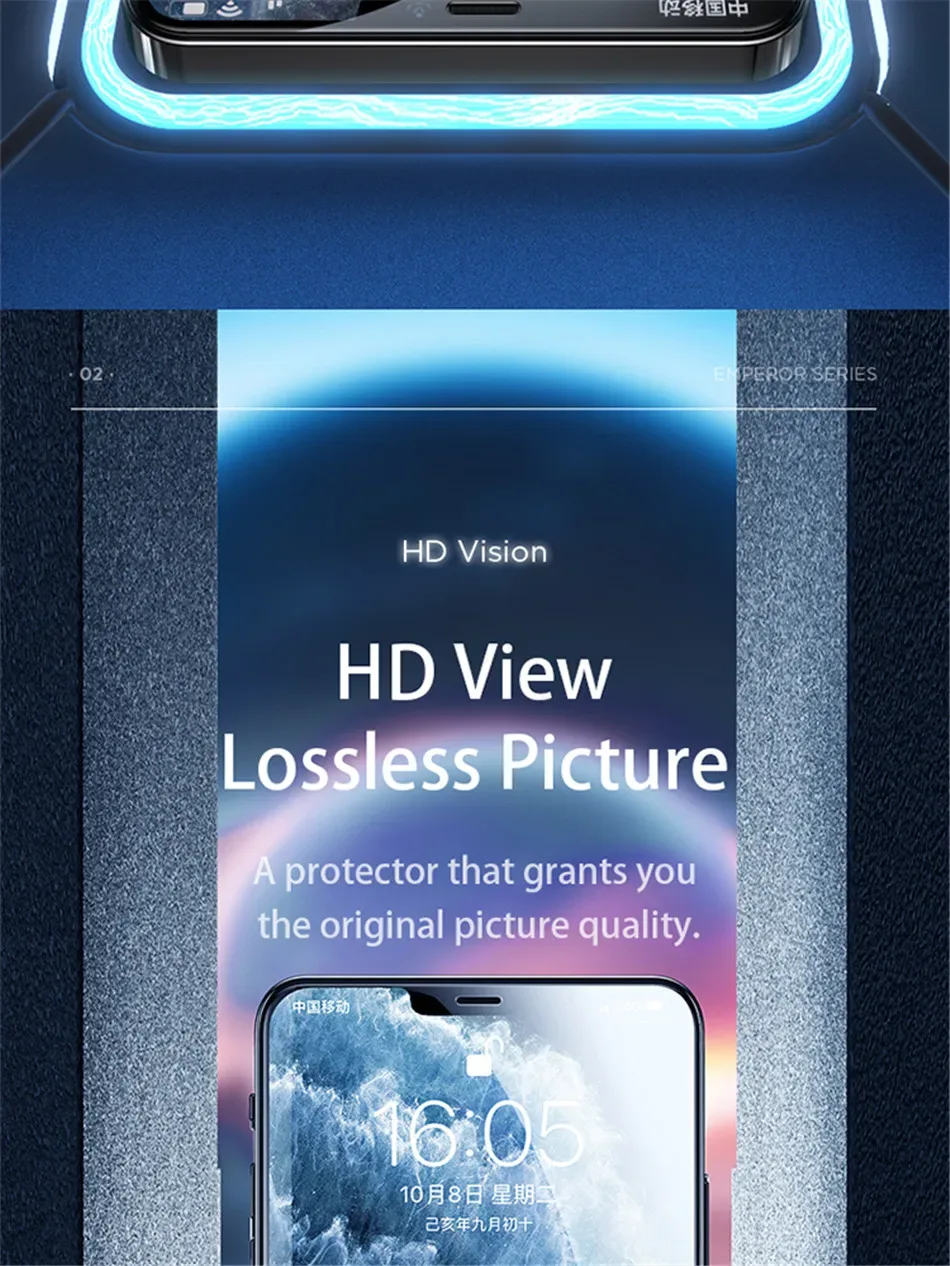REMAX 3D HD Clear Tempered Glass For iPhone 16 16Plus 16Pro 16Pro Max Screen Protector