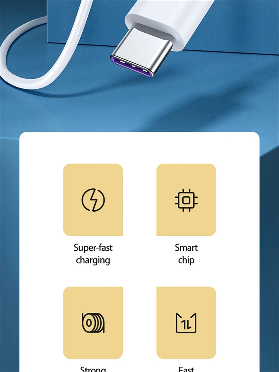 Remax 5A Fast Charging Data Cable Type-C Cable PD 22.5W Applicable to All USB Type-C Products High Speed Transmission 1M/2M