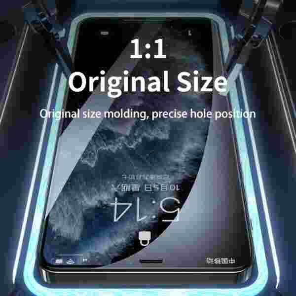 Защитное стекло Remax 9D для iPhone 15/14/13/12/11 с полным покрытием экрана — изображение 6