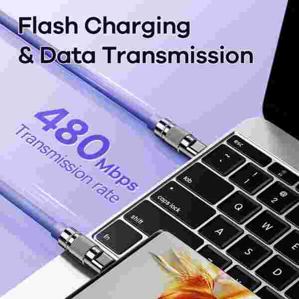 Кабель Remax Wefon Series 100W с индикатором, Type-C to Type-C — изображение 5