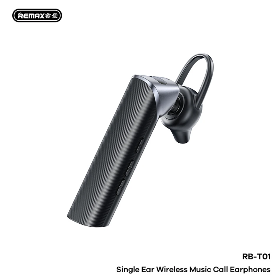 REMAX New Single Ear Wireless Earphone For Call & Music Bluetooth 5.4 Headphone With Mic RB-T01