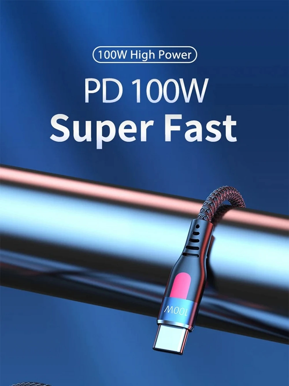 Remax cable100W Type C Fast Charging Braided Cable for iPhone 15 Charging Cable Data Transmission Cord for iPhone Xiaomi Samsung