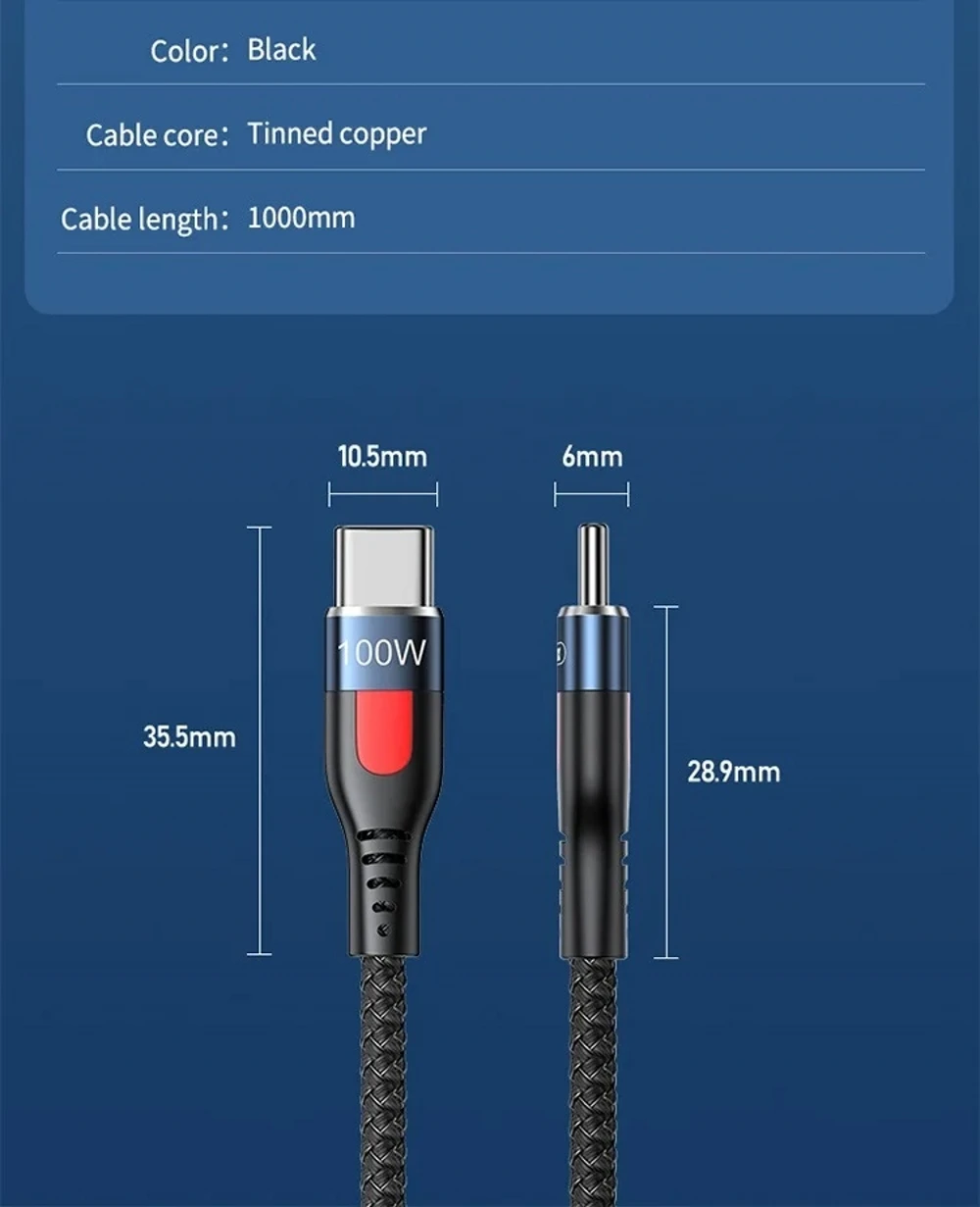 Remax cable100W Type C Fast Charging Braided Cable for iPhone 15 Charging Cable Data Transmission Cord for iPhone Xiaomi Samsung