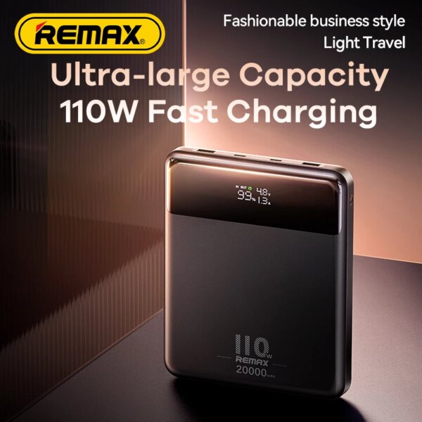 Внешний аккумулятор REMAX RPP-117 Piloteer 50000mAh с быстрой зарядкой 27W PD и цифровым дисплеем — изображение 2