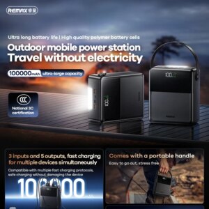 Внешний аккумулятор REMAX RPP-117 Piloteer 50000mAh с быстрой зарядкой 27W PD и цифровым дисплеем