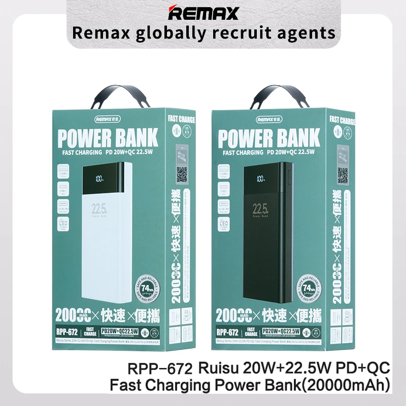 REMAX 110W 100000mAh 80000mAh 50000mAh Power Bank PowerBank Large Capacity External Battery Pack For iPhone 15 14 MacBook Laptop