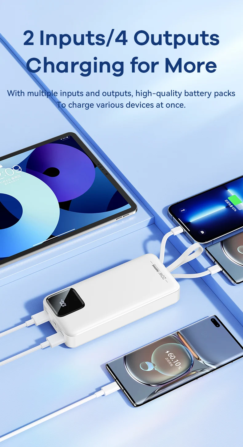 REMAX 45W 30000mAh Power Bank Fast Charging For iPhone 15 14 Samsung S23 Xiaomi Oneplus Magnetic Tape PowerBank Portable Charger