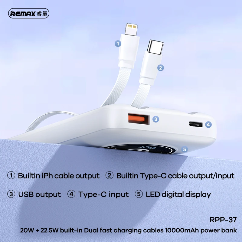 REMAX 45W 30000mAh Power Bank Fast Charging For iPhone 15 14 Samsung S23 Xiaomi Oneplus Magnetic Tape PowerBank Portable Charger