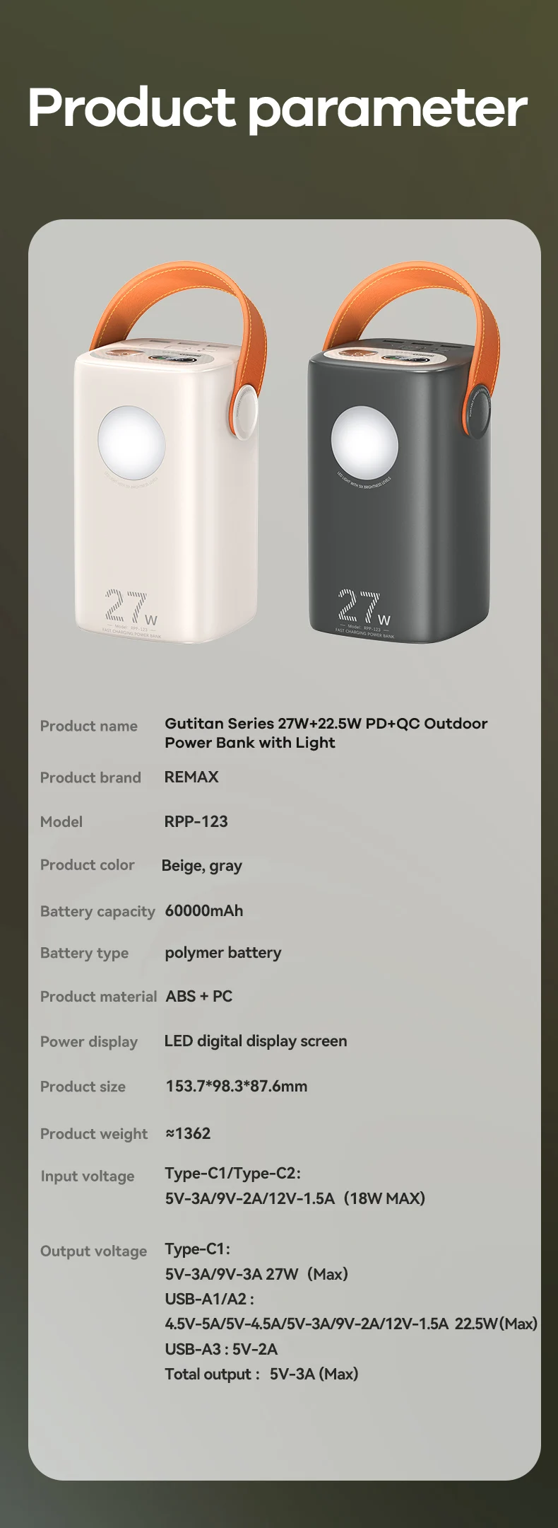 REMAX 100W 27W 80000mAh 60000mAh Power Bank Fast Charging For Laptop iPhone 15 Pro 14 13 X iPad PowerBank Outdoor Power Station