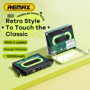 Внешний аккумулятор Remax RPP-533 Tape Power с кабелями 10000 мАч (22.5W)