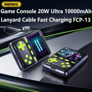 Внешний аккумулятор Remax FCP-130 Game Console 2-in-1 10000mAh с игровой консолью и дисплеем