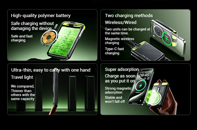 REMAX Magnetic Power Bank Wireless For iPhone 15 14 Pro MAX Xiaomi 13 Samsung S23 Huawei P60 Airpods Portable PowerBank 10000mAh