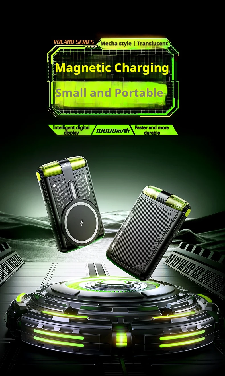 REMAX Magnetic Power Bank Wireless For iPhone 15 14 Pro MAX Xiaomi 13 Samsung S23 Huawei P60 Airpods Portable PowerBank 10000mAh