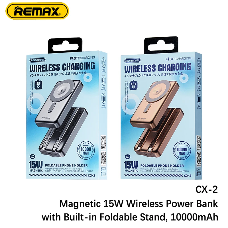 REMAX 30W Magnetic PowerBank Portable Wireless Charger For iPhone 15 Pro MAX 14 Plus X Samsung Xiaomi Huawei Power Bank 10000mAh