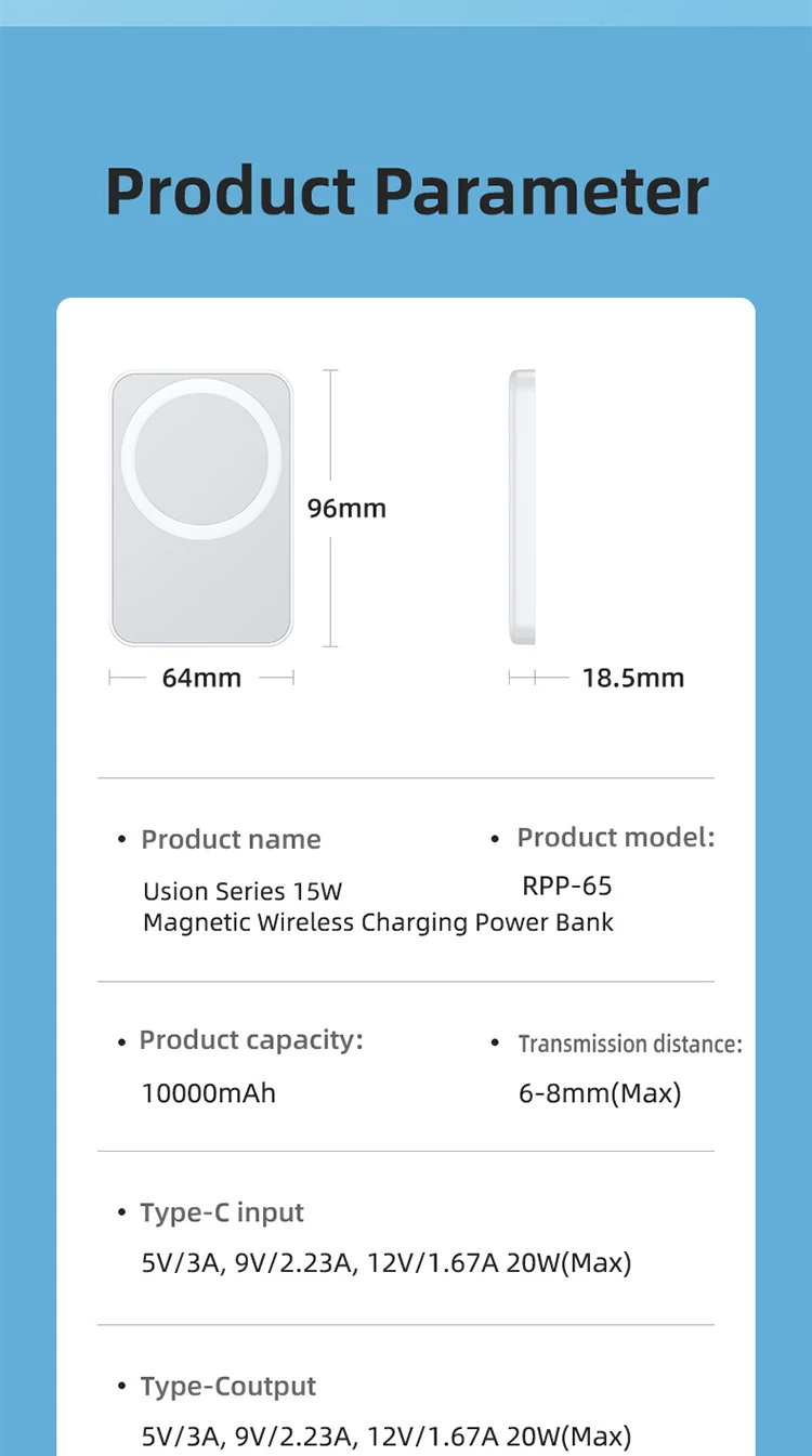 REMAX 30W Magnetic PowerBank Portable Wireless Charger For iPhone 15 Pro MAX 14 Plus X Samsung Xiaomi Huawei Power Bank 10000mAh