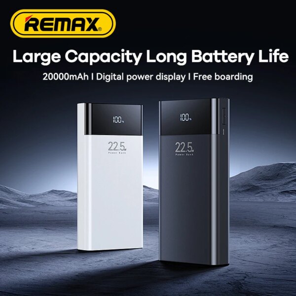Внешний аккумулятор Remax RPP-596 Fluorite 40000 мАч с цветной подсветкой и быстрой зарядкой 22.5W — изображение 2
