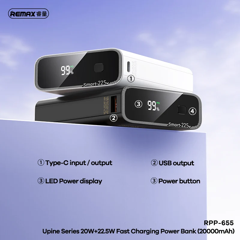 REMAX 100W 60000mAh High Capacity Power Bank Fast Charging For MacBook iPhone X iPad 80000mAh PowerBank Outdoor 40000mAh Camping