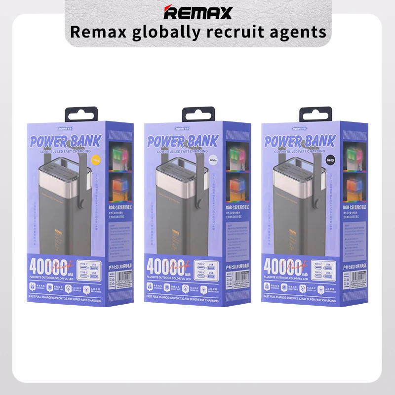 REMAX 27W 80000mAh Power Bank Fast Charging For iPhone 15 Pro MAX 14 13 12 X iPad Xiaomi Samsung PowerBank Outdoor Power Station