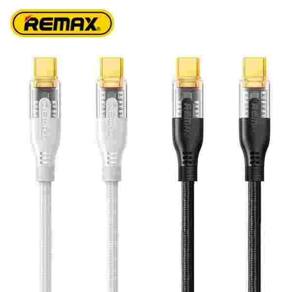 REMAX 60W Cyberpunk PD Fast Charging C-C Date USB Cable Type-C to Type-C Braided Cable For Phones/Laptop/Tablets — изображение 2
