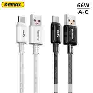 Кабель для быстрой зарядки Remax RC-C025 66W с оплеткой (USB-A — Type-C, 1.2 м)