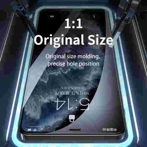 Remax Tempered Glass Full Screen Protector For iPhone 15 15Pro 14/13/12 Series 9H Hardness HD Vision — изображение 5