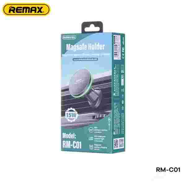 Магнитное автомобильное крепление-зарядка REMAX RM-C01 Magsafe 15W с беспроводной зарядкой — изображение 6