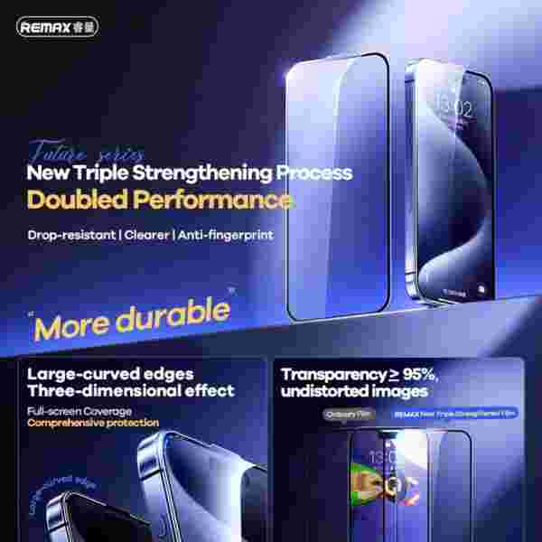 Защитное стекло REMAX Future Series для iPhone 15 Pro, iPhone 15 Pro Max (WL-07) — изображение 2