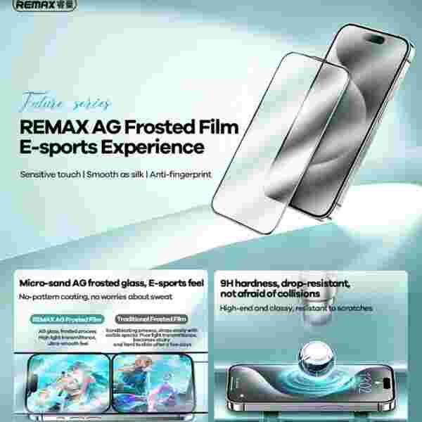 Защитное стекло REMAX Future AG Series Frosted для iPhone 15 Pro / iPhone 15 Pro Max (WL-02) — изображение 2