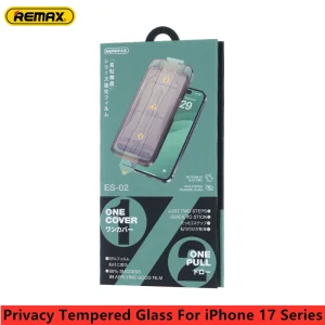 Защитное стекло Remax HD Clear Privacy для iPhone 17, iPhone 17 Air, iPhone 17 Pro, iPhone 17 Pro Max (ES-02)